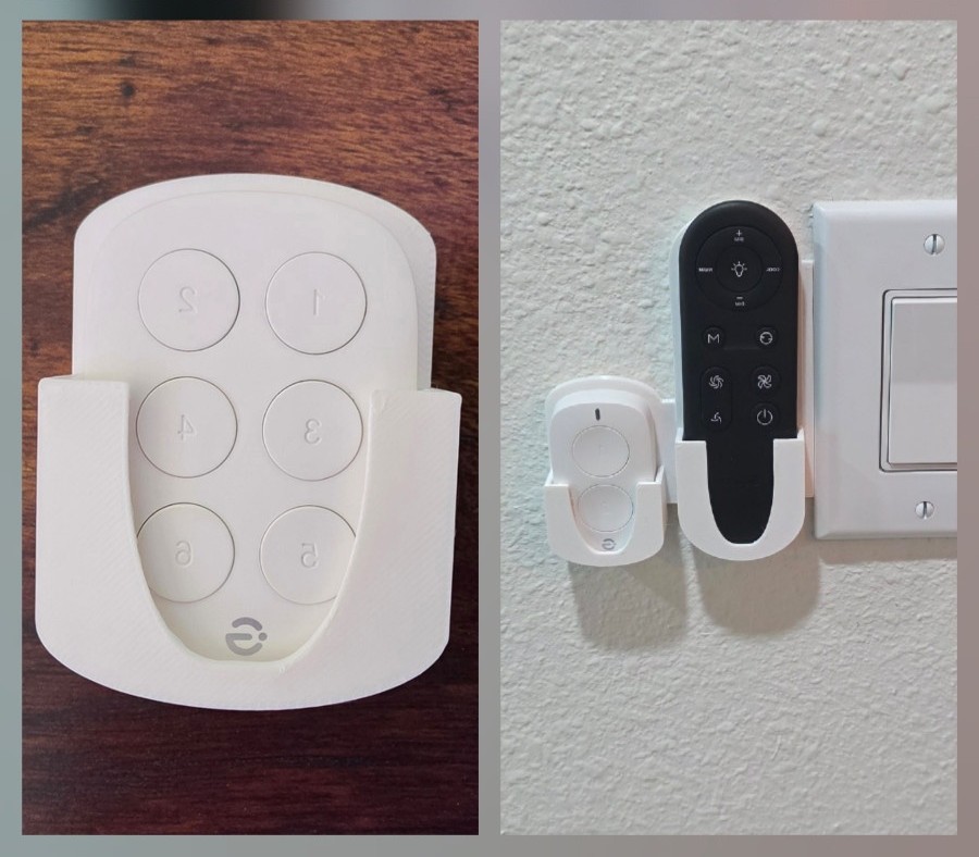 Govee Remote Wall Mount — 3D printed holder for Floor Lamp 2, Pro Lamp and sensor remotes