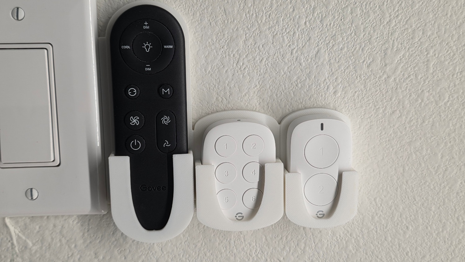 Remote wall mount front view